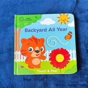 Baby Einstein Backyard All Year Touch & Feel Book - Green and Red